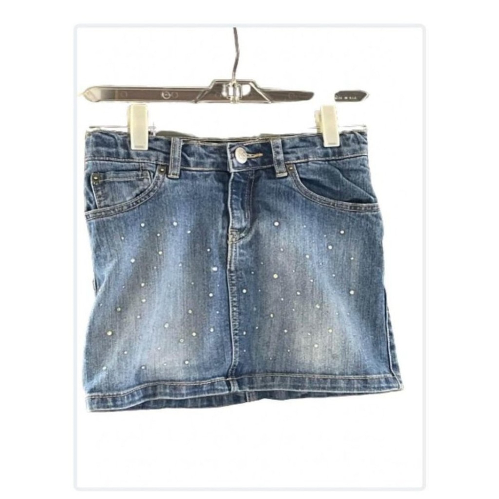 Place Blue Denim Skort with Silver Accents